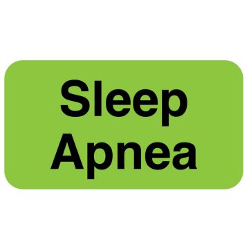 Patient Care Label SLEEP APNEA, 1-5/8" x 7/8"