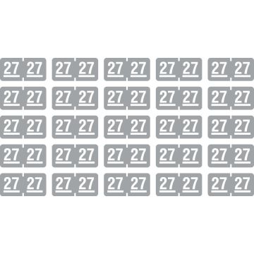 Smead Compatible 2027 Year Label, 1" x 1/2"