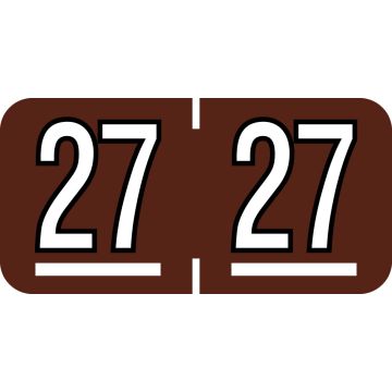 Barkley Compatible 2027 Year Label, 1-1/2" x 3/4"