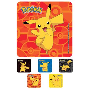 Pokemon Pikachu, Kids' Sticker, 2-1/2" x 2-1/2"