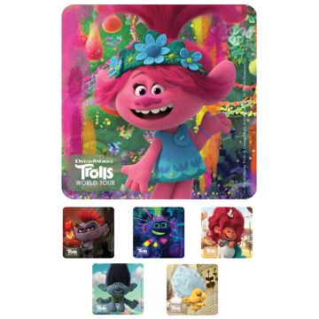 TROLLS 2 WORLD TOUR, Kids' Sticker, 2-1/2" x 2-1/2"