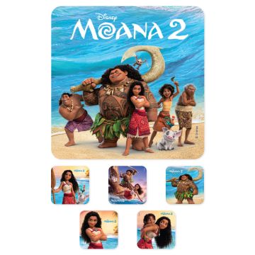 Moana 2, Kids' Sticker, 2-1/2" x 2-1/2"