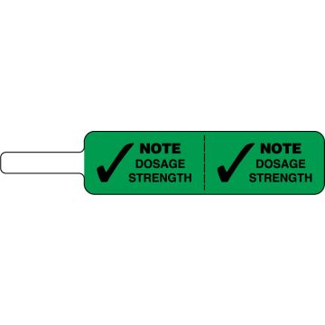 Note Dosage Strength Flag Label