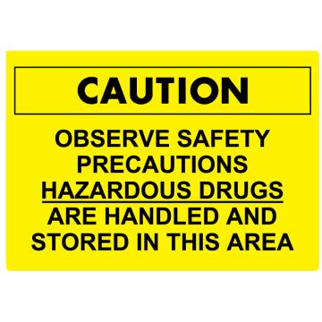 HD Warning Sign, 10" x 7"