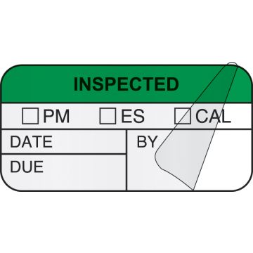 Calibration Label, Green,  1-1/2" x 3/4"