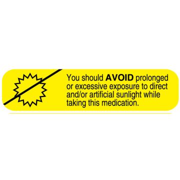 AVOID SUNLIGHT Medication Label