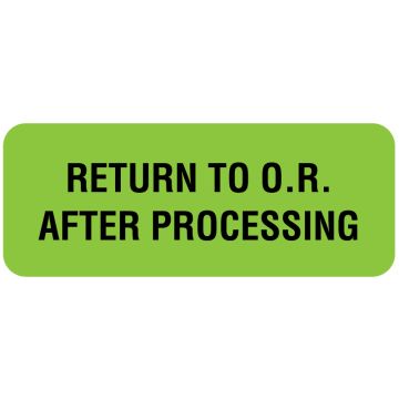 Return To Or, Communication Label, 2-1/4" x 7/8"