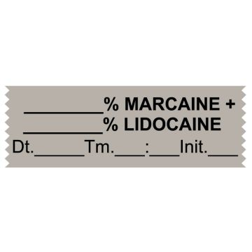 Anesthesia Tape, Lidocaine+Marcaine %, 1-1/2 x 1/2,