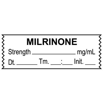 Anesthesia Tape,  Milrinone, mg/mL , 1-1/2" x 1/2"