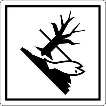 Environmental Hazard, Shipping Label, 4" x 4"