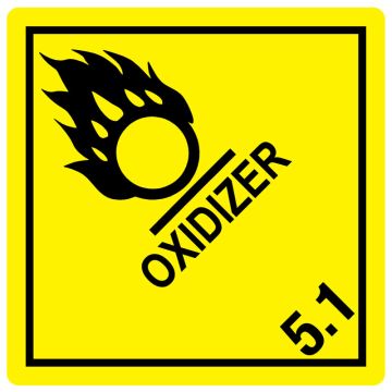 OXIDIZER, Shipping Label,  4" x 4"