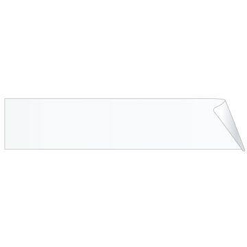 Unishield Clear Label Protector, 8" x 1-11/16"