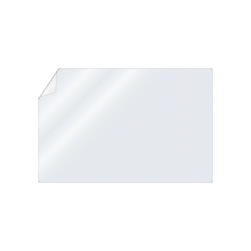 Unishield Clear Label Protector, 2" x 3"