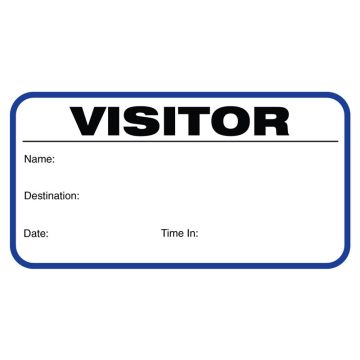 Visitor Pass Book 3-1/2" x 1-7/8"