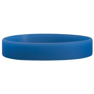 Blue Blank Silicone Wristband, 10-1/8" X 3/4"