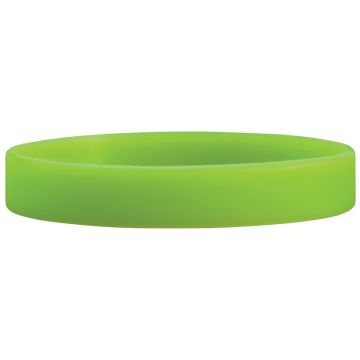 Green Blank Silicone Wristband, 10-1/8" X 3/4"