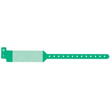 Green Adult Cover Seal Wristband, 11-3/4" x 1-1/4"