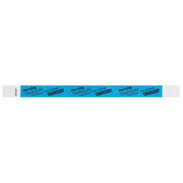 THURSDAY Adult Tyvek Weekday Wristband