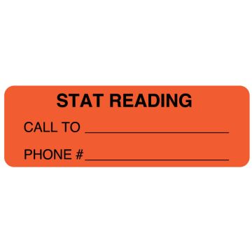 Radiology Information Label, 3" x 1"