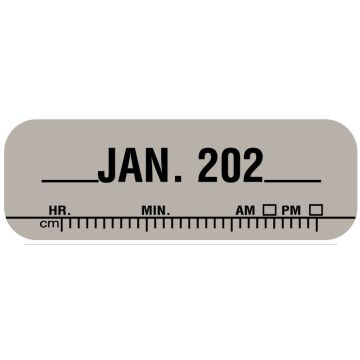 X-Ray Date Label Jan 202__, 1-1/2" x 1/2"