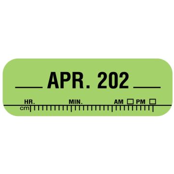 X-Ray Date Label Apr 202__, 1-1/2" x 1/2"