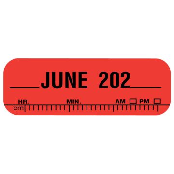 X-Ray Date Label Jun 202__, 1-1/2" x 1/2"