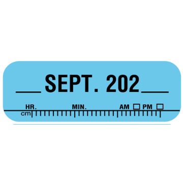 X-Ray Date Label Sep 202__, 1-1/2" x 1/2"