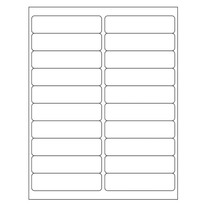 Desktop Laser Labels, 4.0" x 1.0" main product photo
