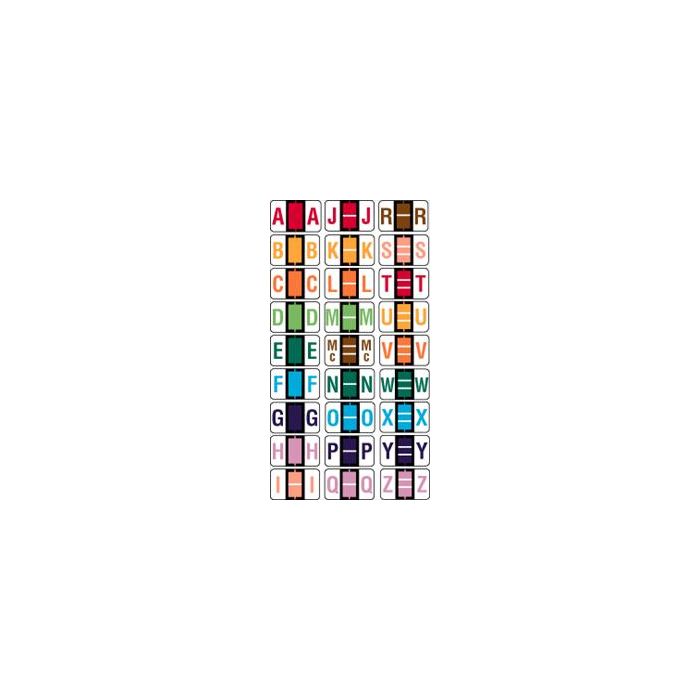 Starter Kit for Alpha File Folder Labels - Ident-A-File Compatible, 1-5/8" x 1" main product photo