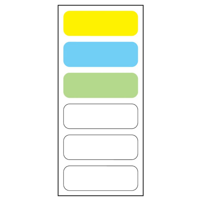 Blank Sterile Labels, 6-label Anesthesia Sheet, 1-1/2" x 1/2" main product photo