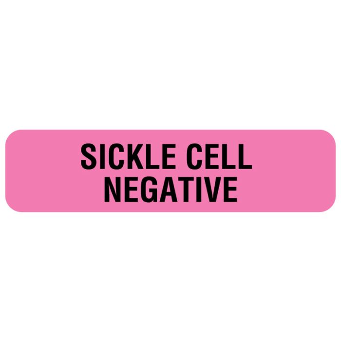 Sickle Cell, Blood Bank Communication Label, 1-1/4" x 5/16" main product photo