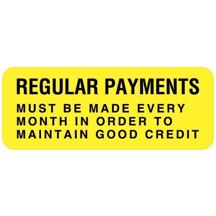 Friendly Reminder Payment Due Labels