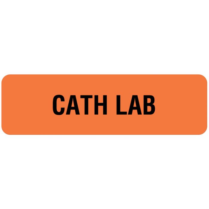 Cath Lab, Exchange Cart and Tray Label, 3" x 7/8" main product photo