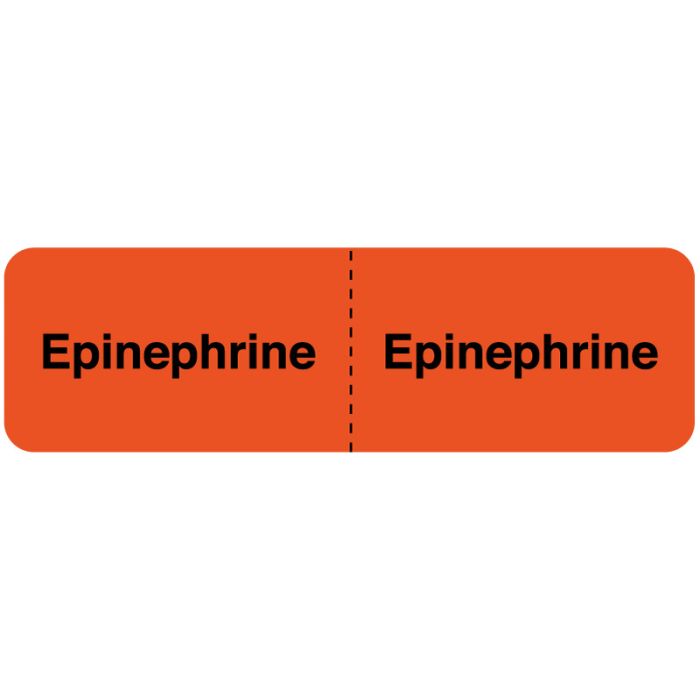 Epinephrine, IV Line Identification Label, 3" x 7/8" main product photo