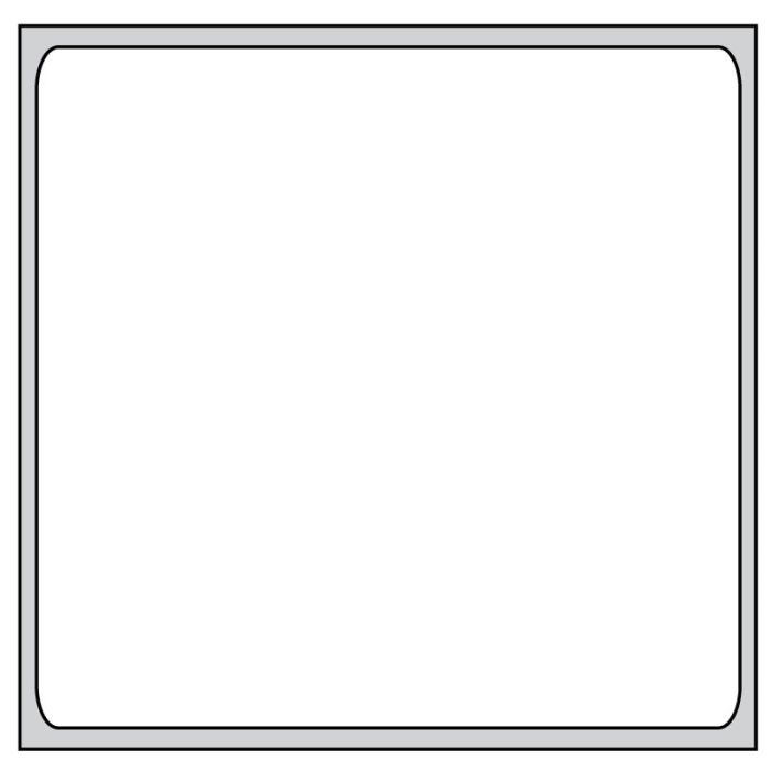 Direct Thermal Printer Label, 3" Core, 1-1/2" x 1-1/2" main product photo