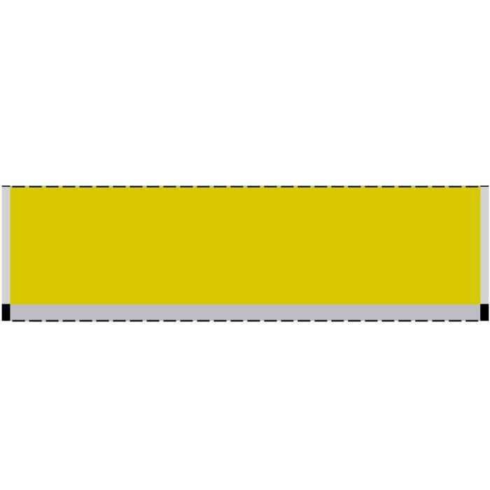 Direct Thermal Printer Label, 3" Core, 3-1/2" x 1" main product photo