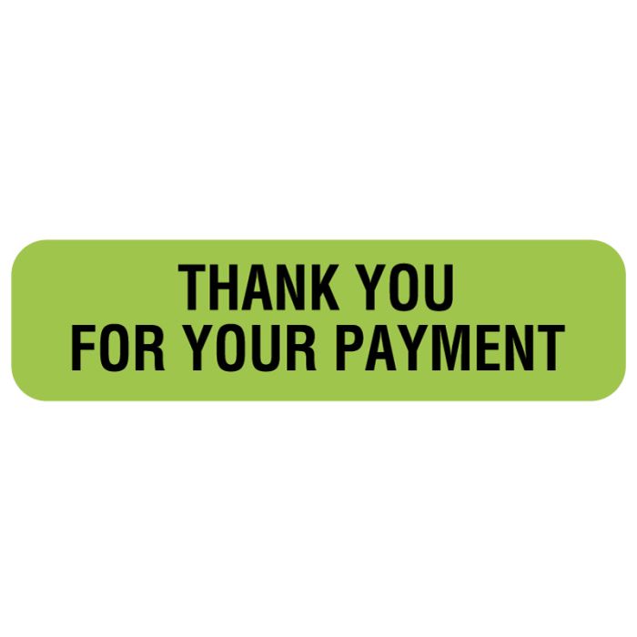 Thank You Label, 1-1/4" x 5/16" main product photo