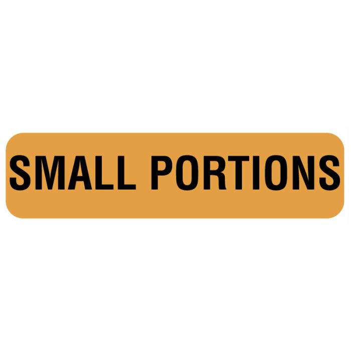Small Portions, Nutrition Communication Labels, 1-1/4" x 5/16" main product photo