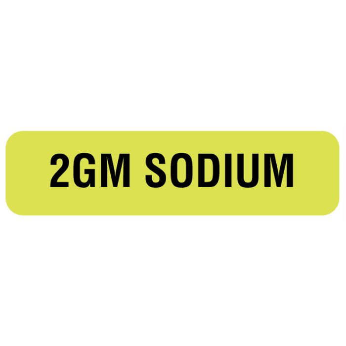 2 Gm Sodium, Nutrition Communication Labels, 1-1/4" x 5/16" main product photo