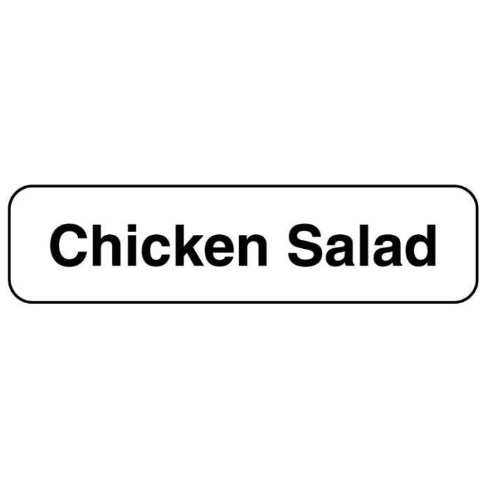 Chicken Salad, Food Identification Labels, 1-1/4" x 5/16" main product photo