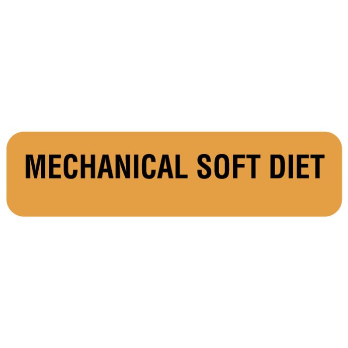 Mechanical Soft Diet, Nutrition Communication Labels, 1-1/4" x 5/16" main product photo