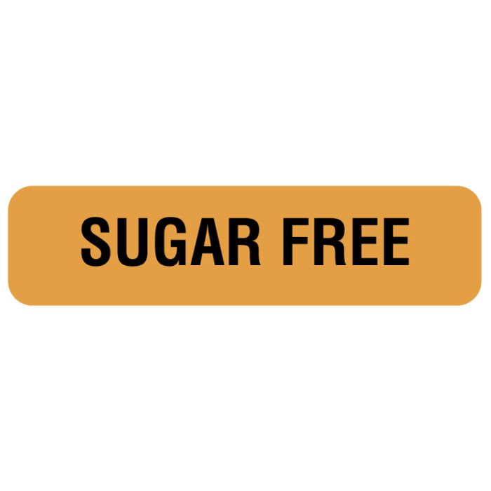 Sugar Free, Nutrition Communication Labels, 1-1/4" x 5/16" main product photo