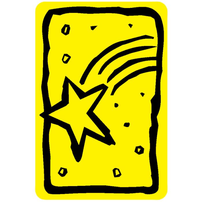 Falling Star Label, 2" x 3" main product photo