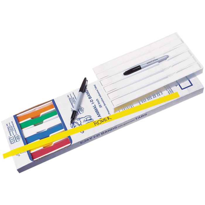 Identification Collars In Color White, 1" x 20" main product photo