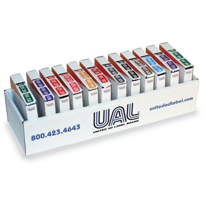 12 Month - Jan-Dec, Tab 1279 Month Compatible Series, 1" x 1/2" main product photo
