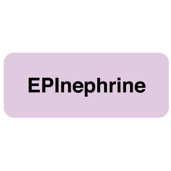 Medication ID Label, Epinephrine 2-1/4" x 7/8" main product photo