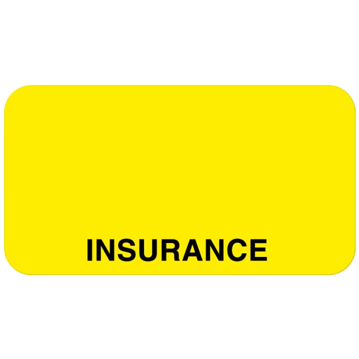 Payor Identification, Insurance Label, 1-5/8" x 7/8" main product photo