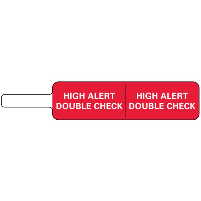 Flag Label - High Alert Double Check