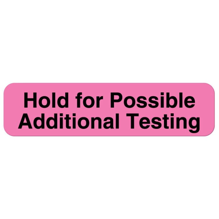 Hold For Possible, Lab Report Label, 1-1/4" x 5/16" main product photo