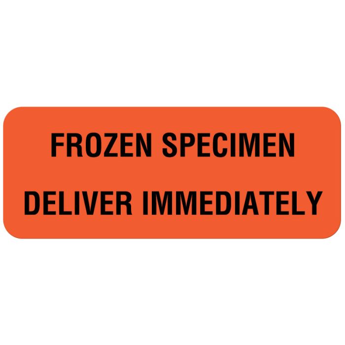 Frozen Specimen Deliver, Priority Handling Label, 2-1/4" x 7/8" main product photo